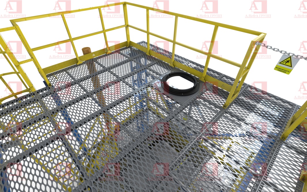 Учебно-тренировочный полигон (комплекс)  Альпинист-03-02-1 (с деревянной опорой).